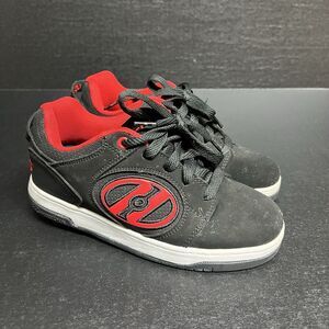 Heelys Dual Up X2 HE100021 Black Lace Up Rolling Skate Sneaker Shoes Youth 4